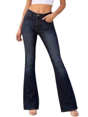 Just Black High-Rise Flare Denim Jeans